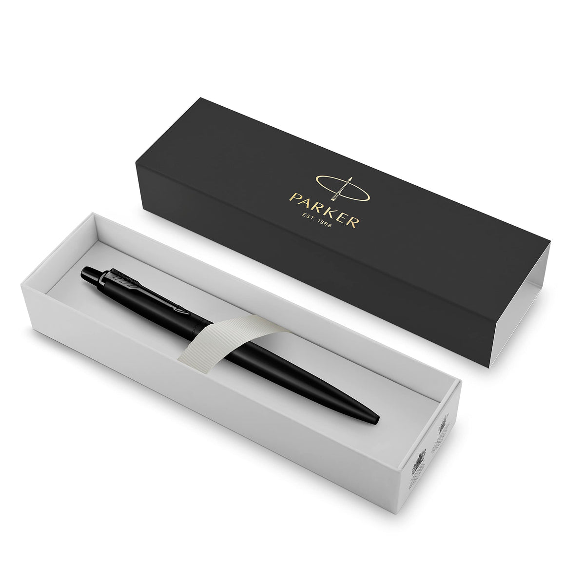 Parker Jotter XL Ballpoint Pen, Monochrome Matte Black, Medium Point, Blue Ink, Gift Box - Smooth