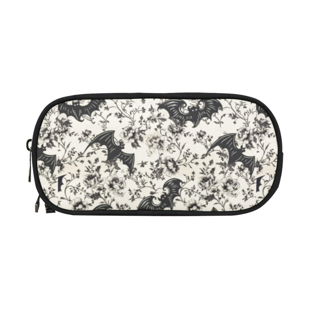 ANANGTEE Bat Flowers Pencil Pouch Case for Teen Girls Boys Goth 10