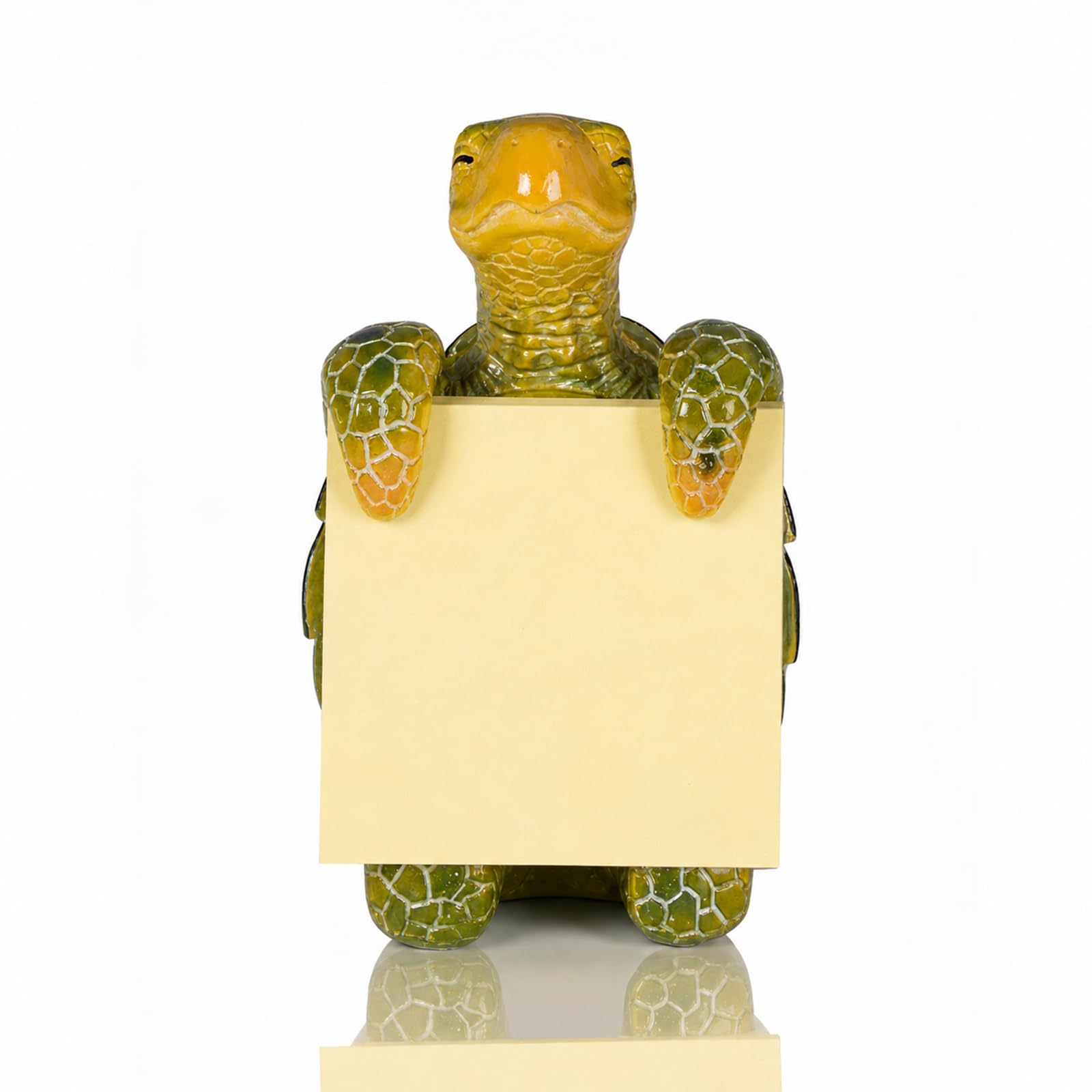 HORTIX Sea Turtle Pop-Up Sticky Note Dispenser for 3 x 3 in Notes, Green