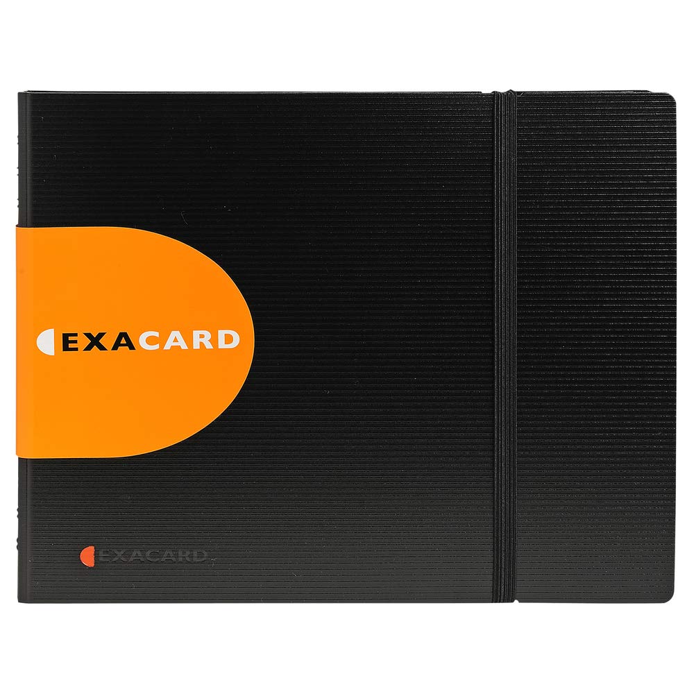 Exacompta - Ref 75134E - Exactive - Exacard Business Card Holder - 20 x 25 cm in Size, Holds Up to