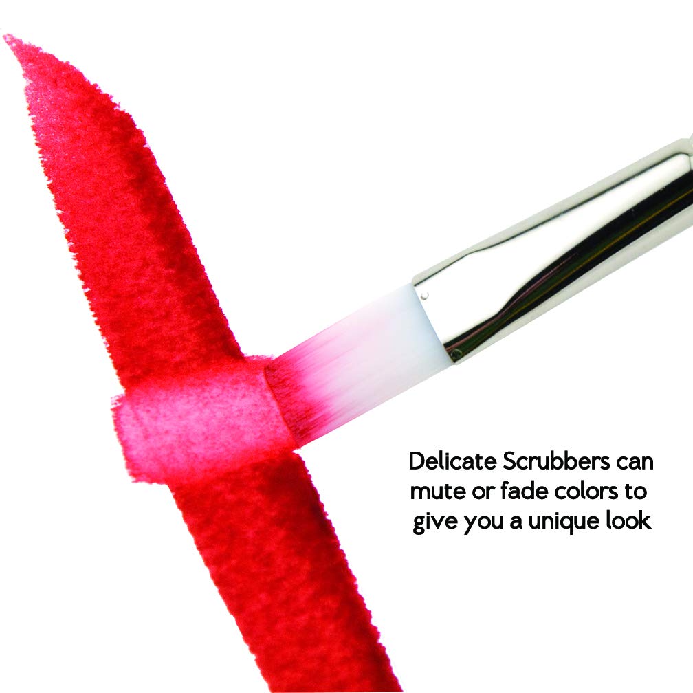 Creative Mark Scrubber Watercolor Brushes - Professional Watercolor Brushes for Scrubbing