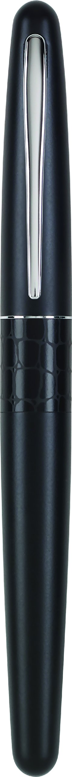 PILOT MR Animal Collection Fountain Pen in Gift Box, Matte Black Barrel with Crocodile Accent, Fine