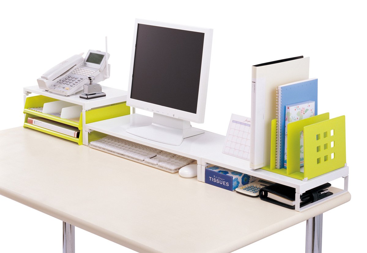 Lihit Lab A7320-6 Divider Rack, Small, Yellow-Green