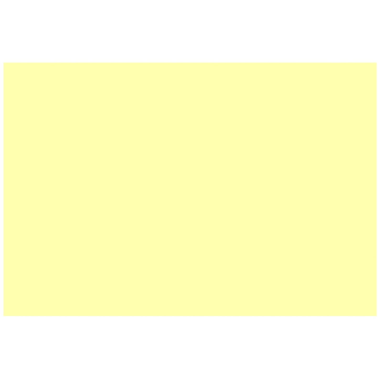 Colonial Cards: 100 Color Cardstock 4" x 6" Index Cards, Light Yellow, Unruled