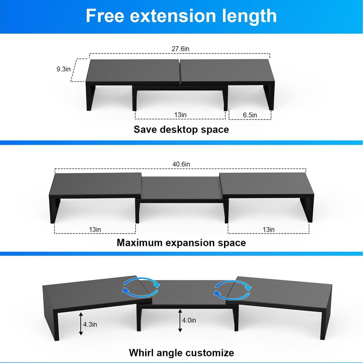 OUTIOE Dual Monitor Stand Riser