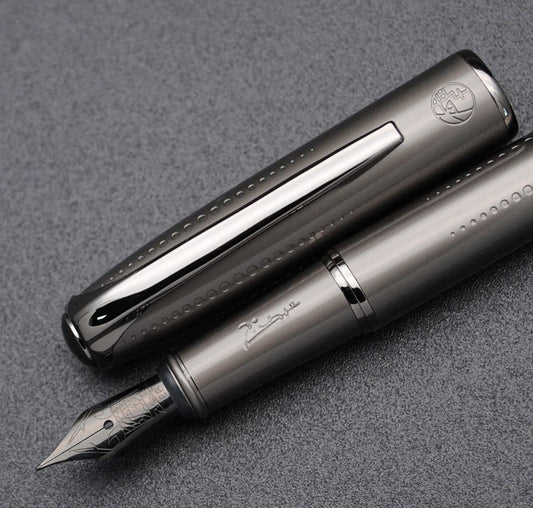 Picasso 916 Malage Fountain Pen Original Box New Version (Starlit Night Gray, Extra Fine Nib 0.38mm)