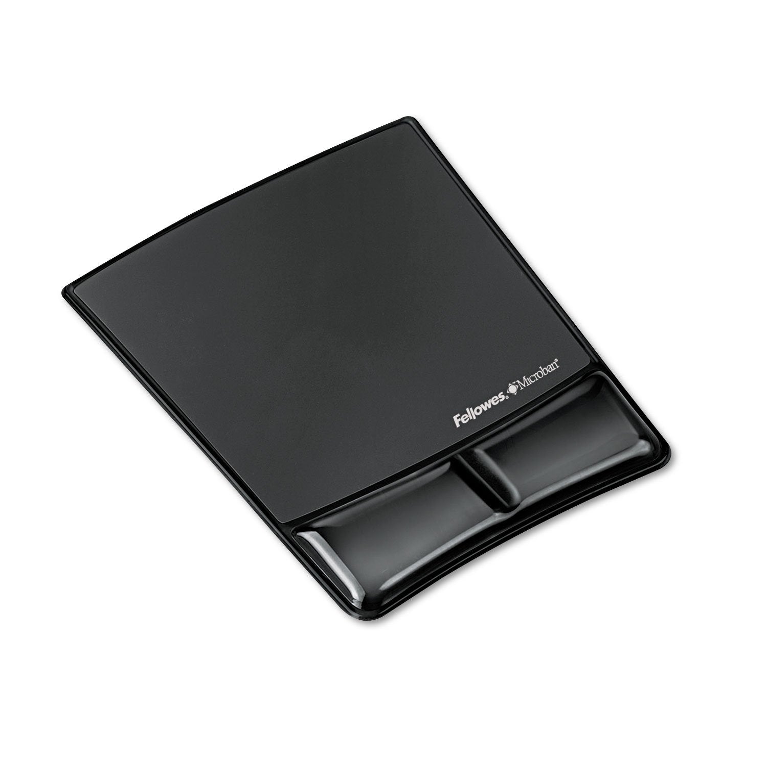 Fellowes® MICROBAN® Gel Mouse Pad Wrist Support - Black (9182301)