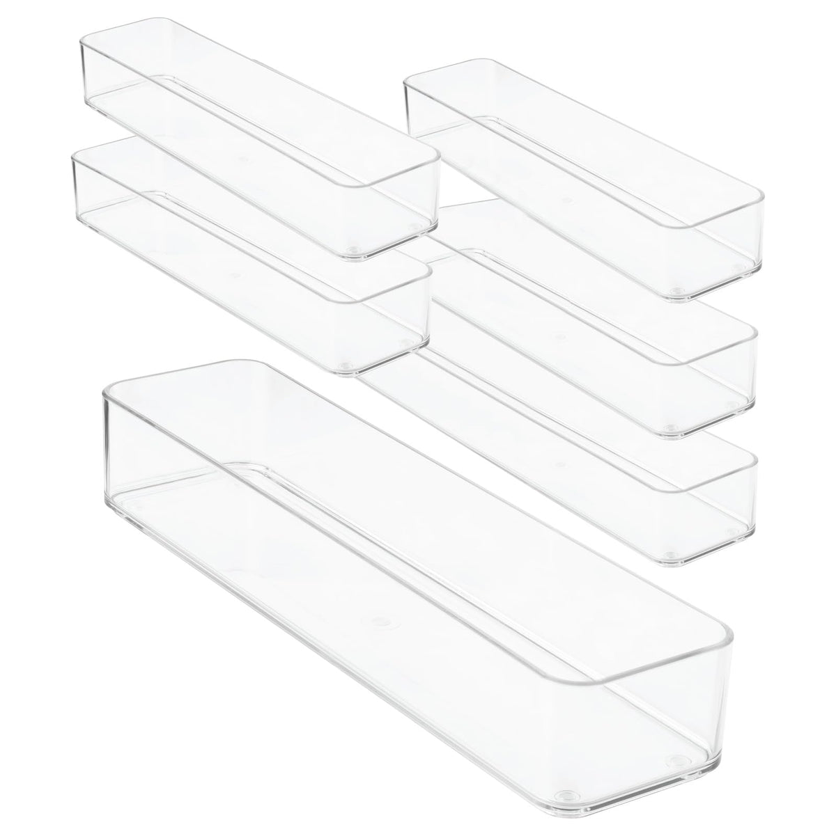 primebox Plastic Clear Drawer Organizers. Bathroom, Kitchen, Bedroom, Gadgets, Office Organizer
