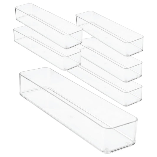 primebox Plastic Clear Drawer Organizers. Bathroom, Kitchen, Bedroom, Gadgets, Office Organizer