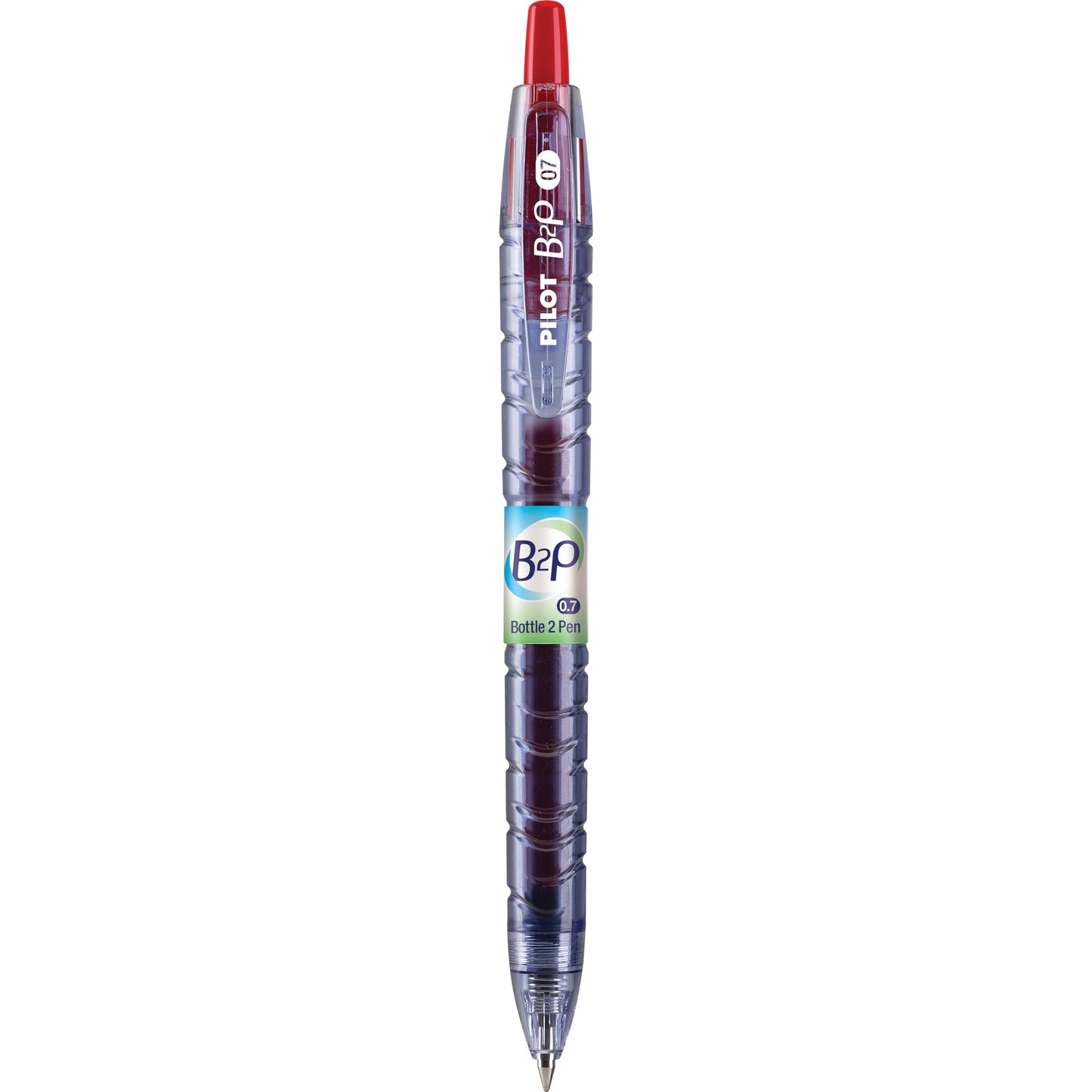 PILOT B2P Bottle to Pen Ball Point Pen, Medium 1.0mm, Red Ink, 12-Count