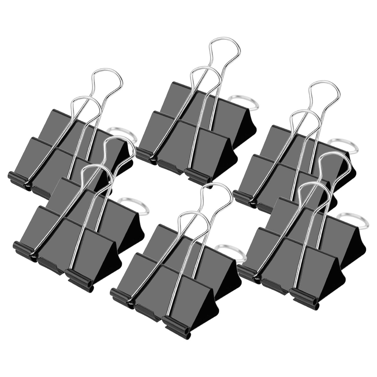 Ufmarine Medium Binder Clips 1.25 inch Length, (40 Pcs) Medium Paper Clips for Office Supplies