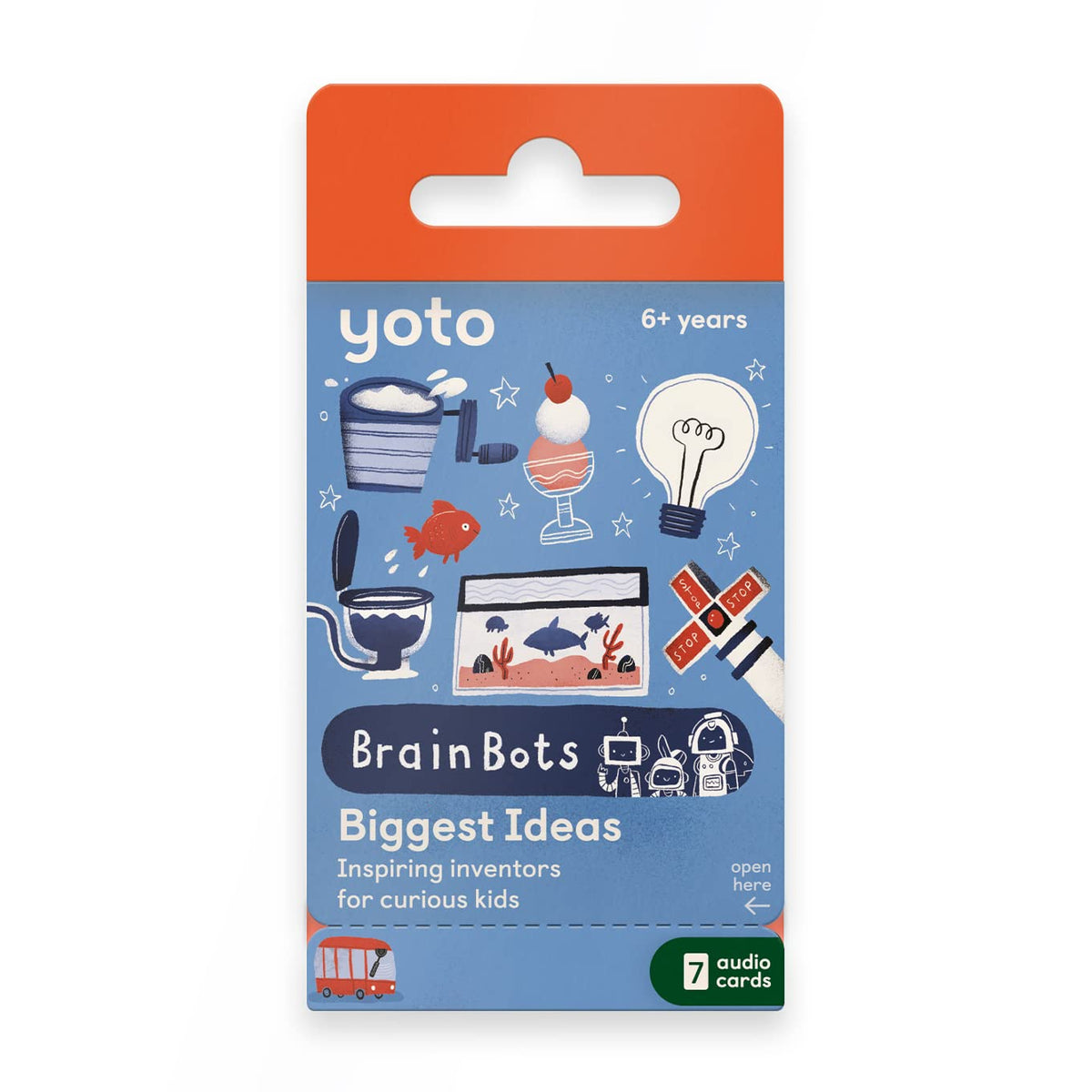 YOTO BrainBots: Biggest Ideas - 7 Kids Educational Audio Cards, Ages 6+