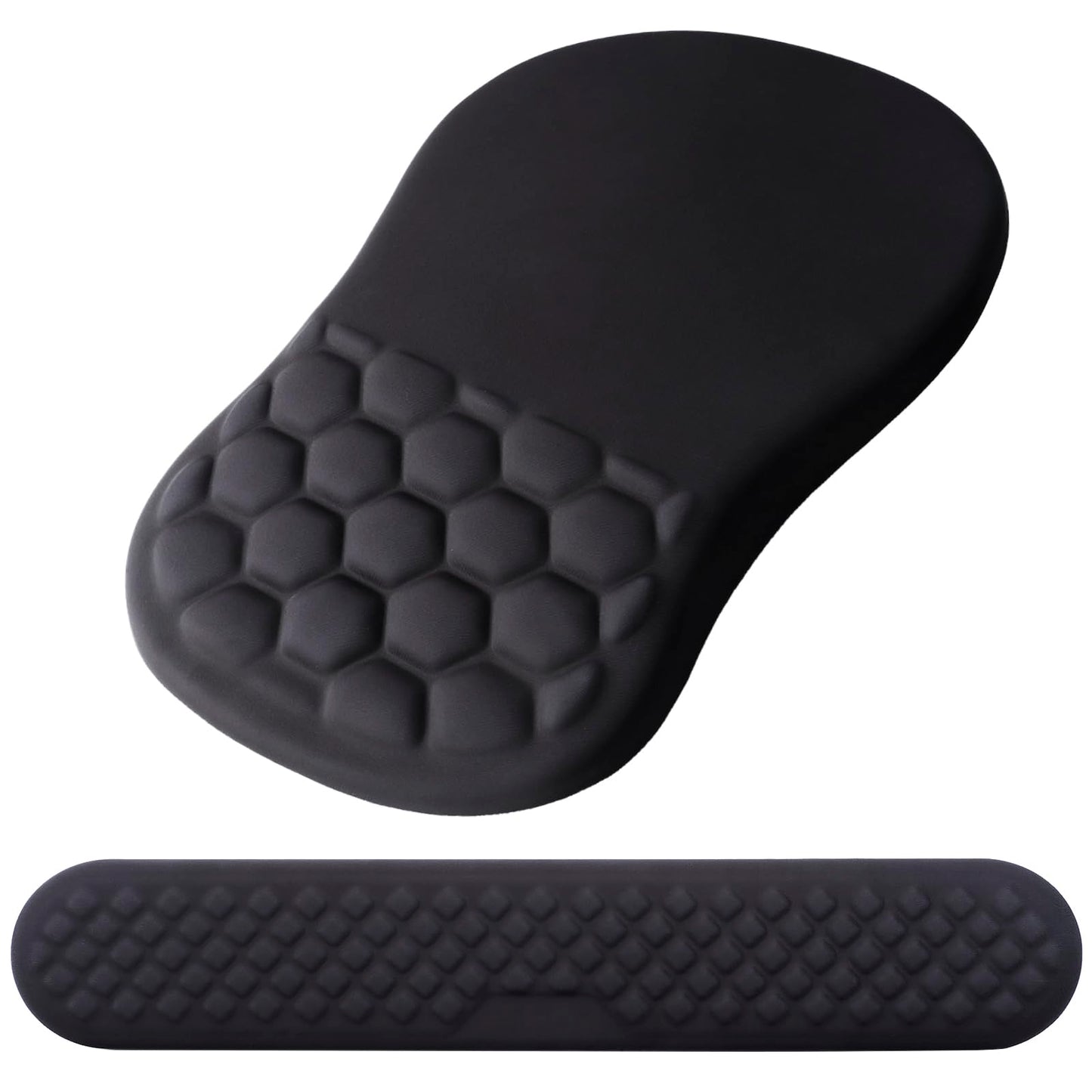 Laokiiy Ergonomic Mouse Pad Wrist Support, 2 in 1 Keyboard Wrist Rest Set