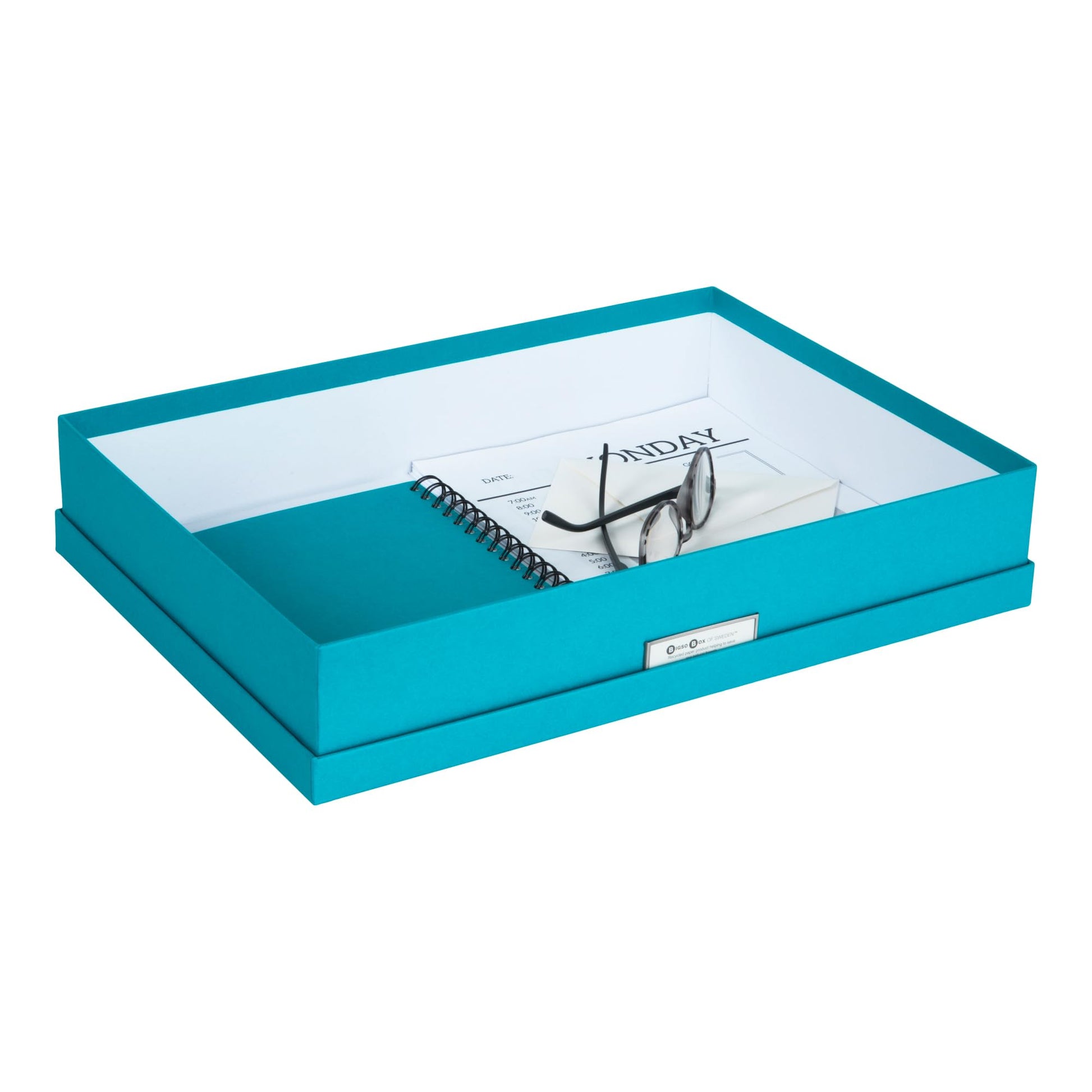 Bigso Sverker Fiberboard Legal and Art Storage Box | Scrapbook Storage Box for Loose Papers and