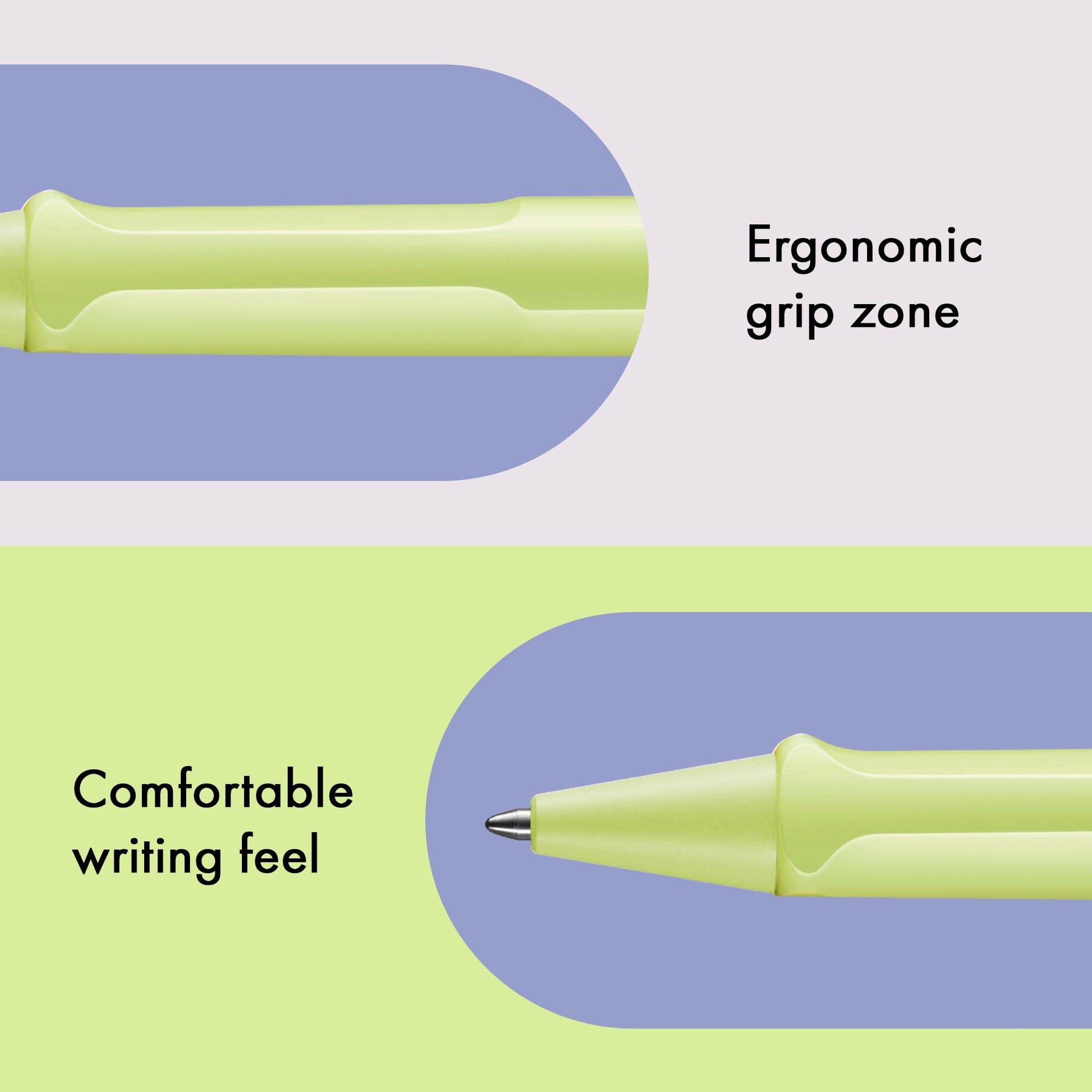 Lamy safari springgreen - Ballpoint Pen with ergonomic grip & line width M - for pleasant long