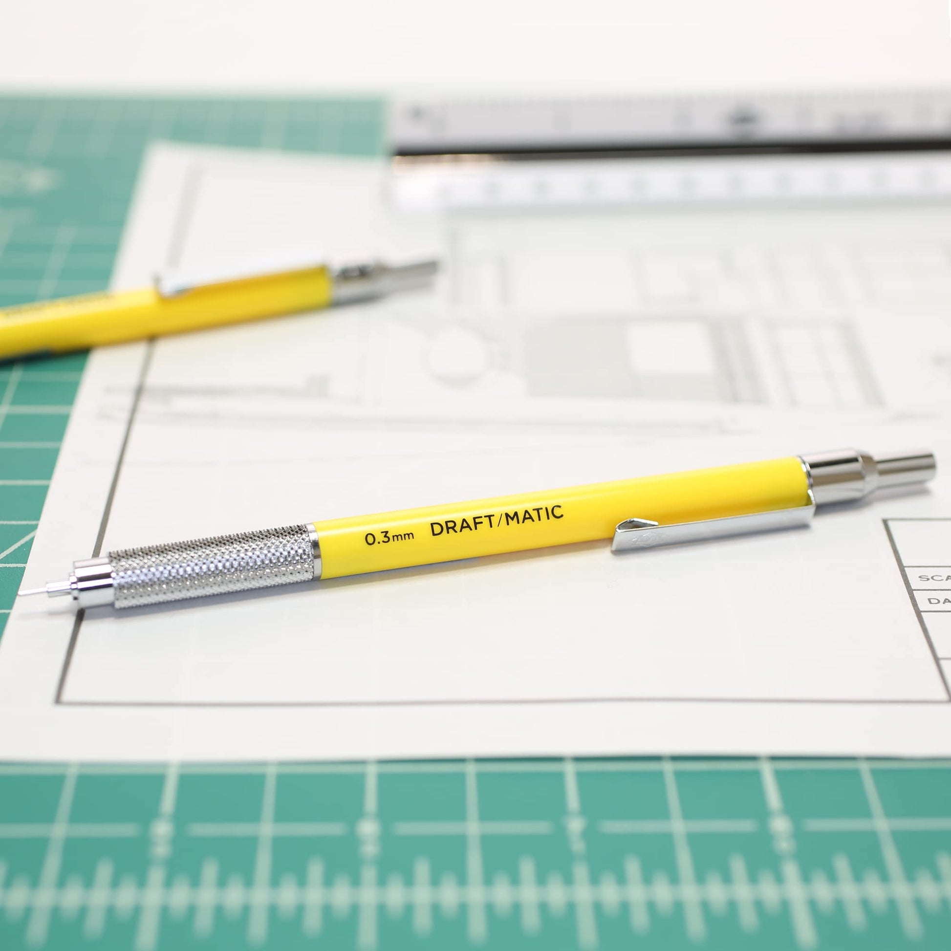 Alvin, Draft-Matic Mechanical Pencil, 0.3mm, Stainless Steel Drawing and Design Tool for Students