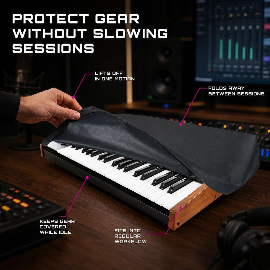 DigitalDeckCovers Dust Cover for MOOG SUB 37, Subsequent 37, Little Phatty