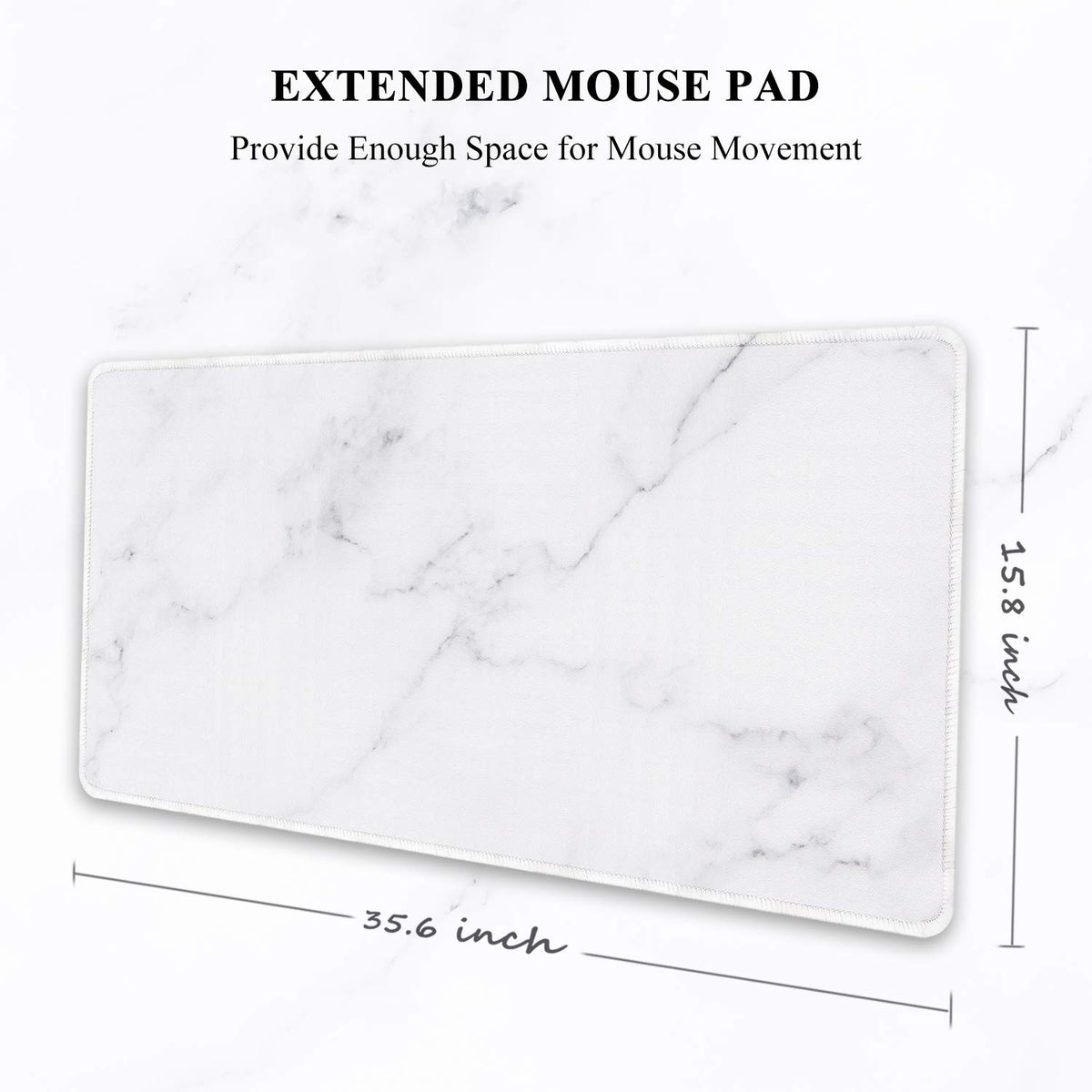 Auhoahsil Large Gaming Mouse Pad, XXL 35.4 x 15.7 in Office Desk Mat,Modern