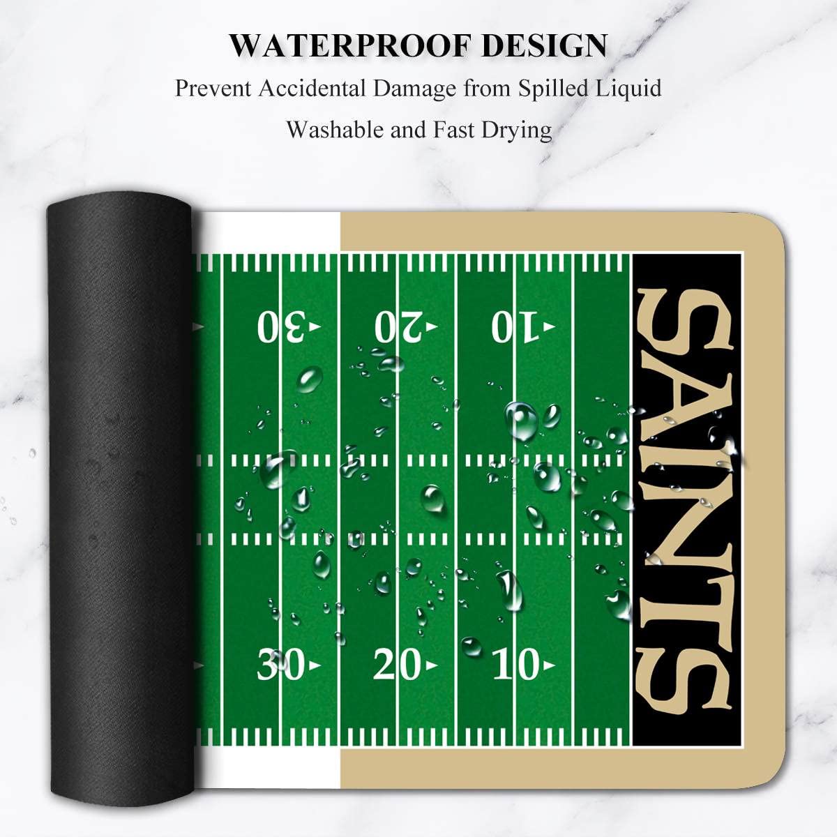 Large Gaming Mouse Pad, Mousepad with Non-Slip Rubber Base for Laptop Computer Desktop