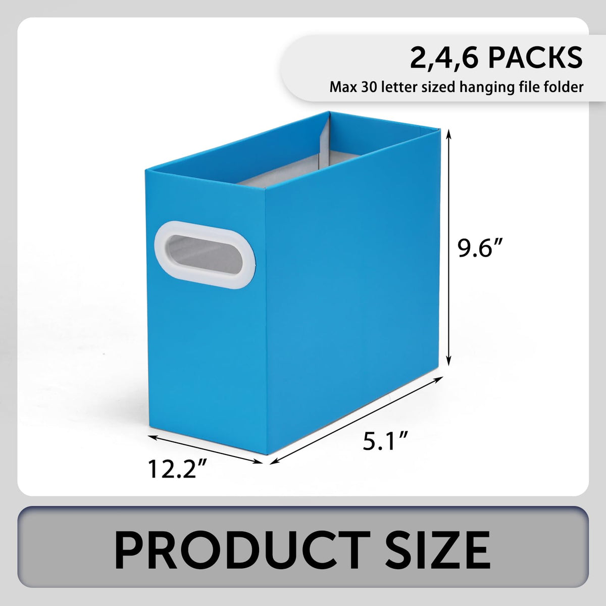 Aosric Hanging File Organizer, Cardboard File Folder Organizer for Letter Size, Desk Documents