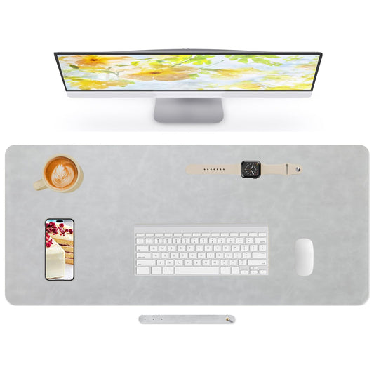 Lllunimon Leather Desk Pad Large Mouse Pad Mat Laptop Desk Protector