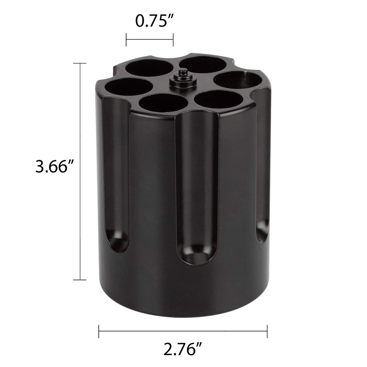 Caliber Gourmet Revolver Pen Holder & Paper Weight, Cast Aluminum Office Gift – Cool Pencil Holder