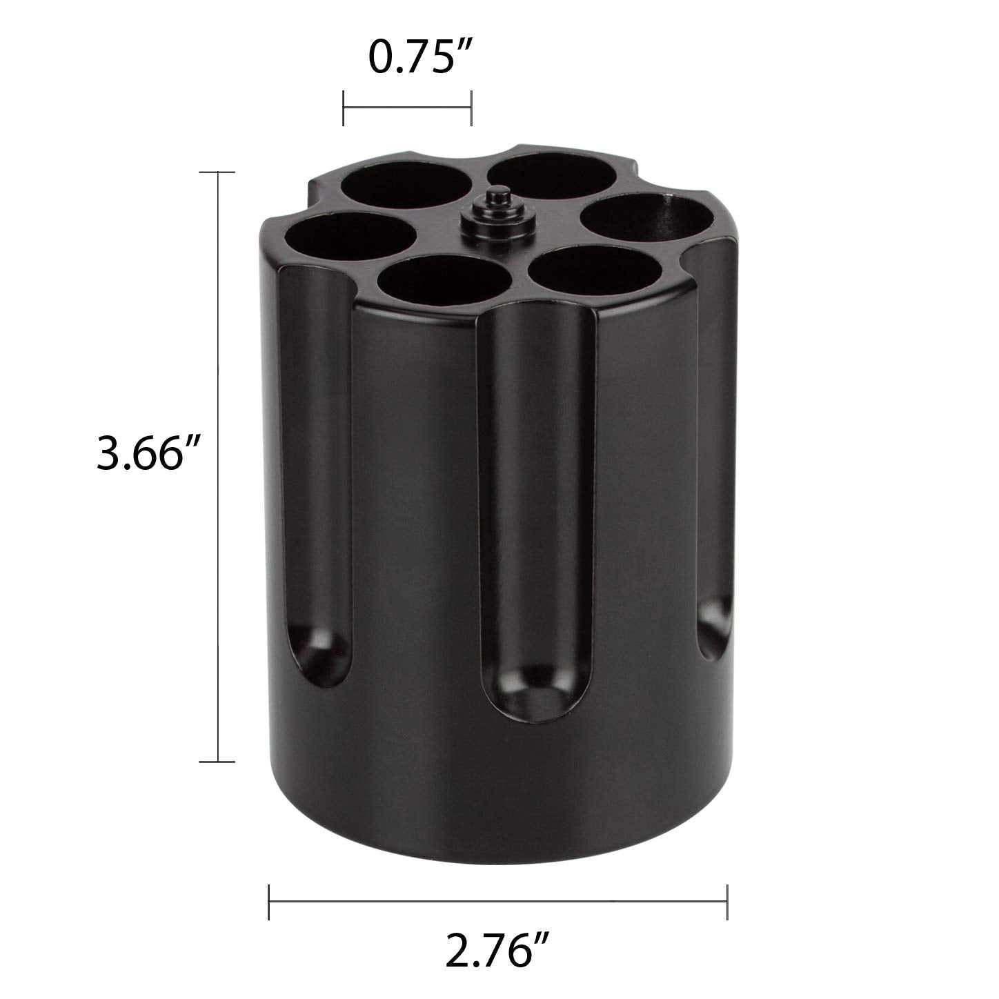 Caliber Gourmet Revolver Pen Holder & Paper Weight, Cast Aluminum Office Gift – Cool Pencil Holder