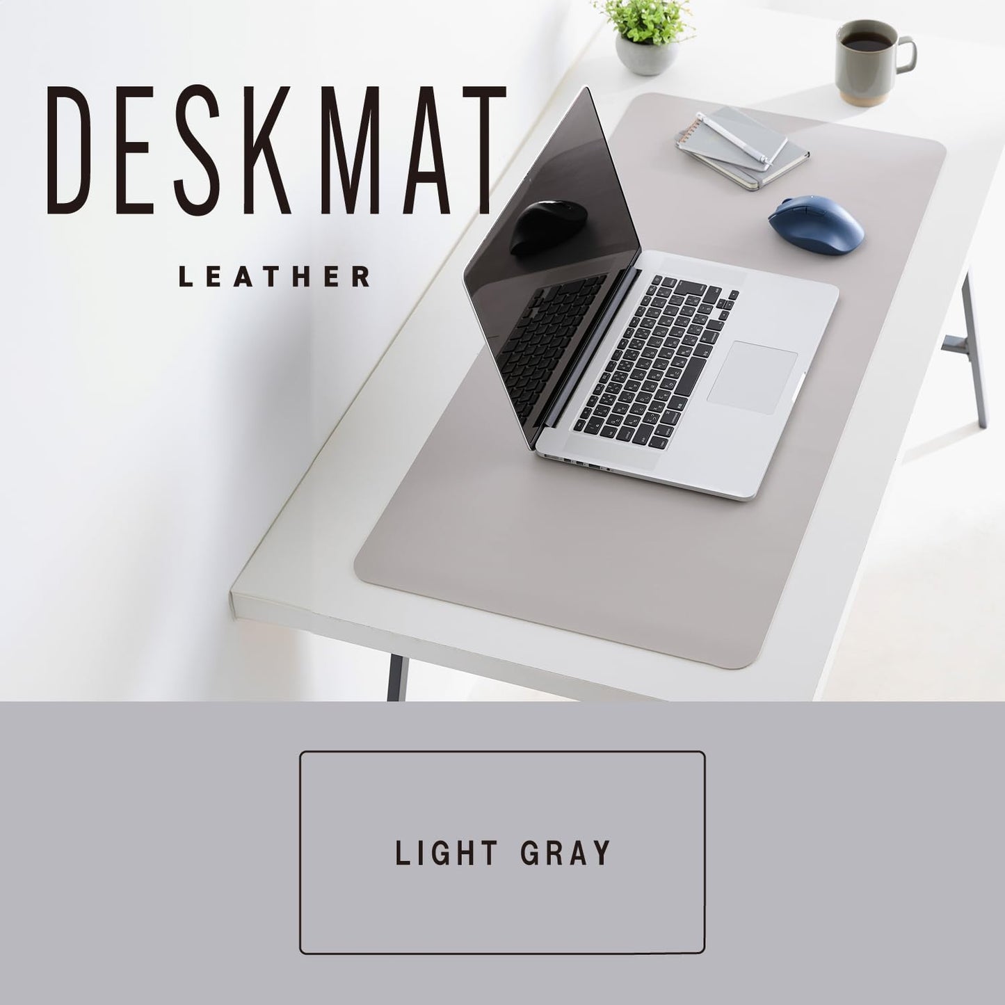 Elecom MP-XDM04LGY Desk Mat, Large Mouse Pad, 35.4 x 16.9 inches (900 x 430 mm), Mouse Compatible