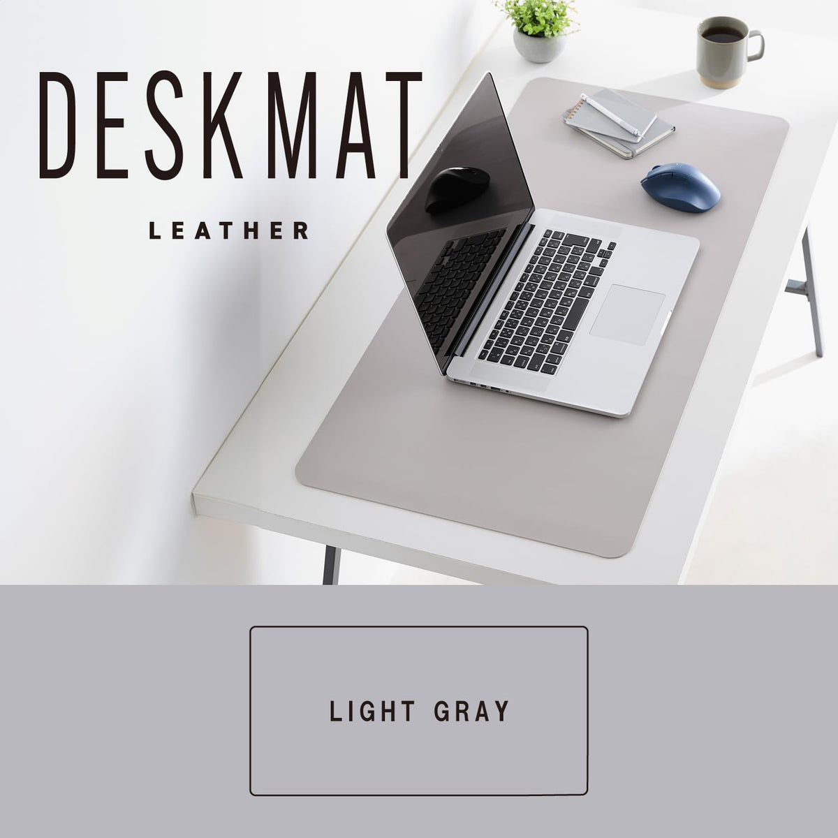 Elecom MP-XDM04LGY Desk Mat, Large Mouse Pad, 35.4 x 16.9 inches (900 x 430 mm), Mouse Compatible