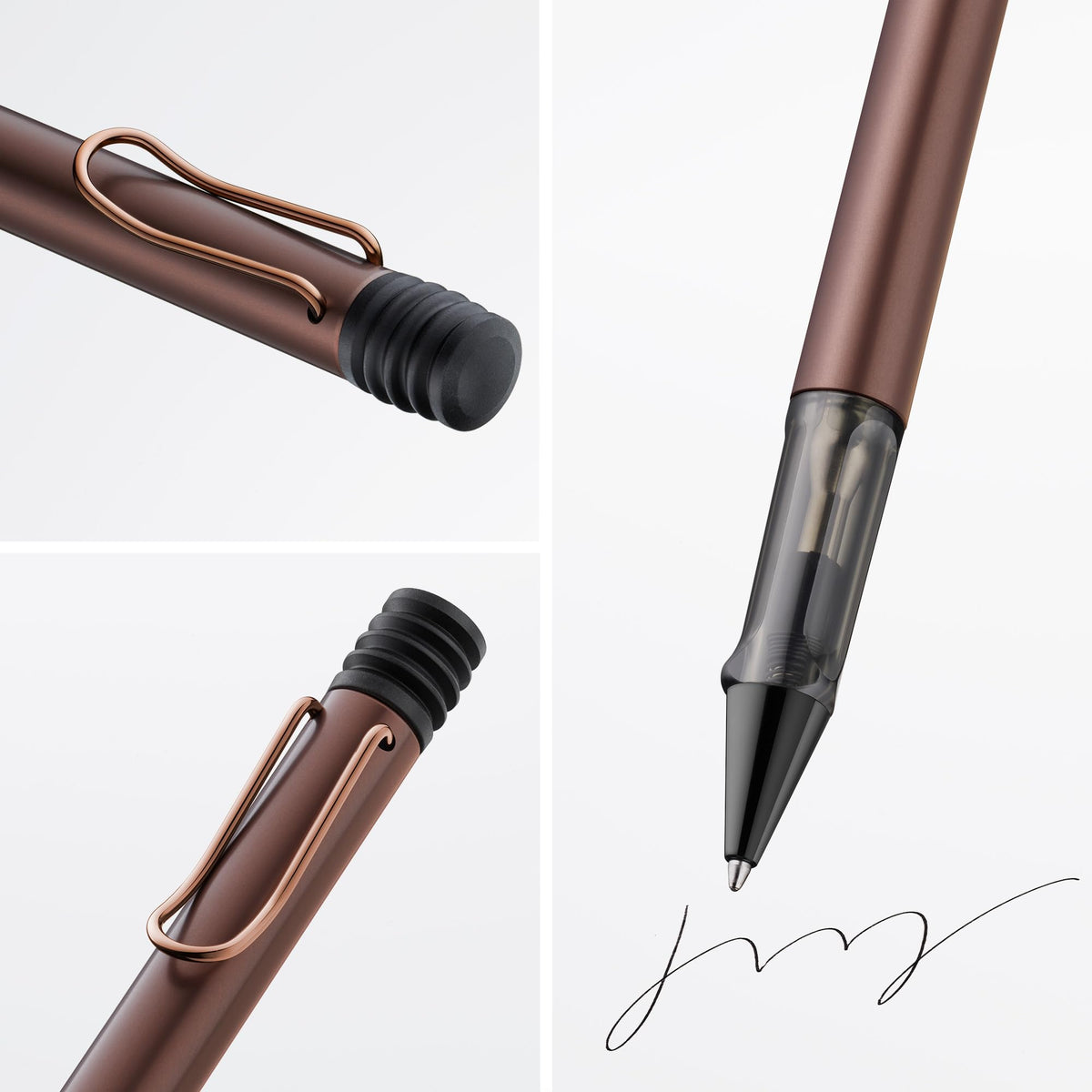 Lamy Lx marron Ballpoint Pen - lightweight Pen with transparent, ergonomic grip & line width M