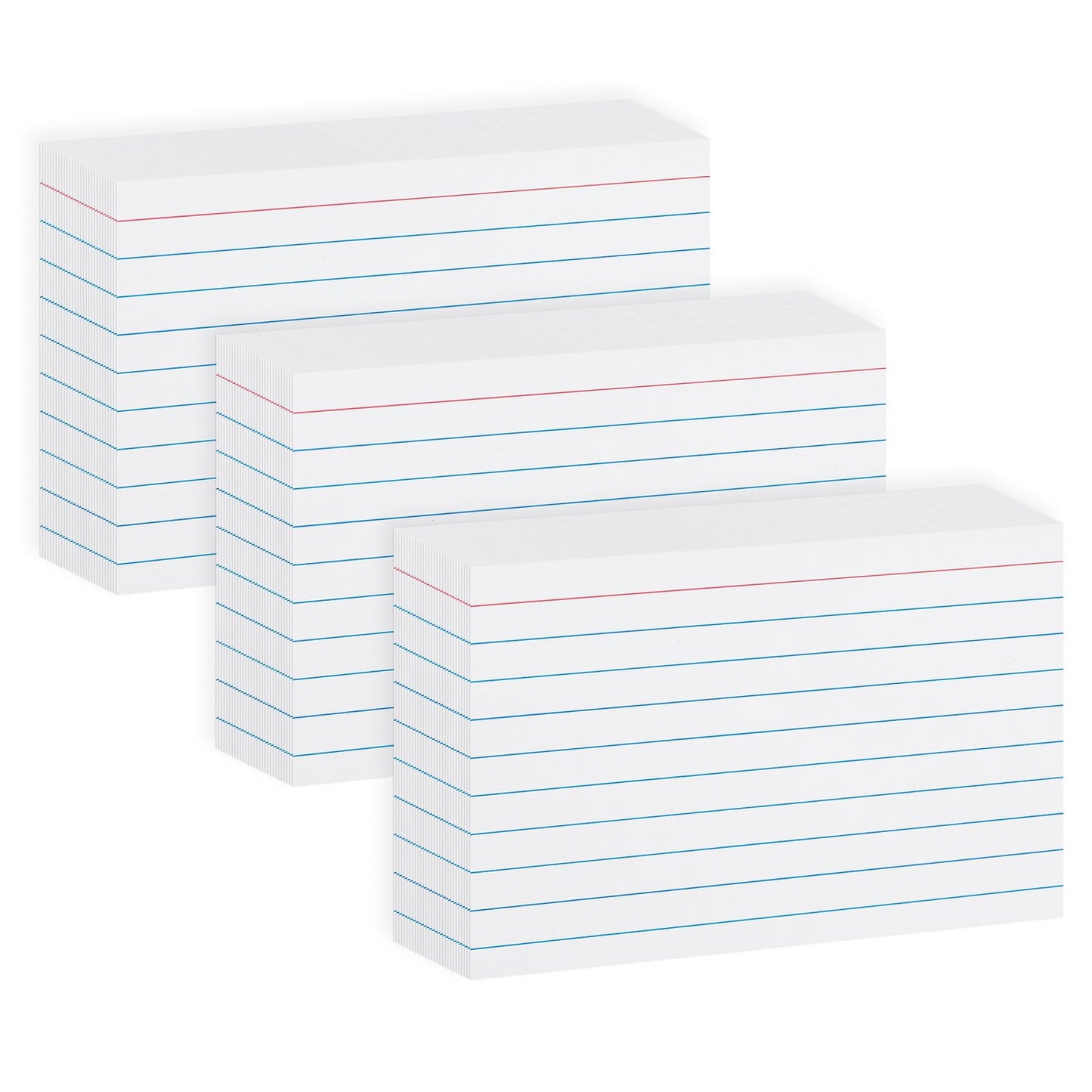 White 5x8 Index Cards Single Sided Ruled 300PCS Goefun