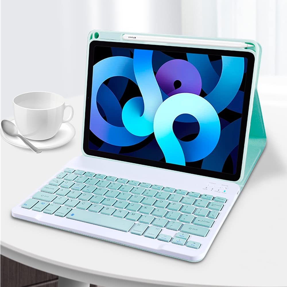 Kaitesi Keyboard Case for iPad Mini 6th/7th Gen - Magnetic Detachable Bluetooth Cover with Pencil
