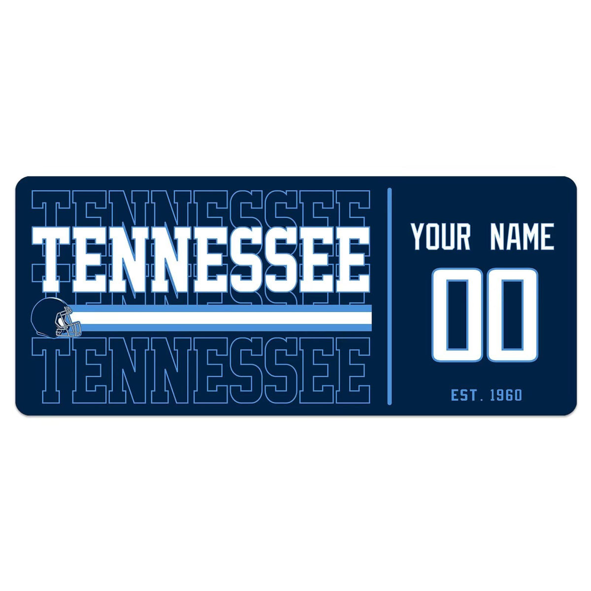 ANTKING Tennessee Mouse Pad Custom Name and Number Desk Pad for Men Women Youth Gifts