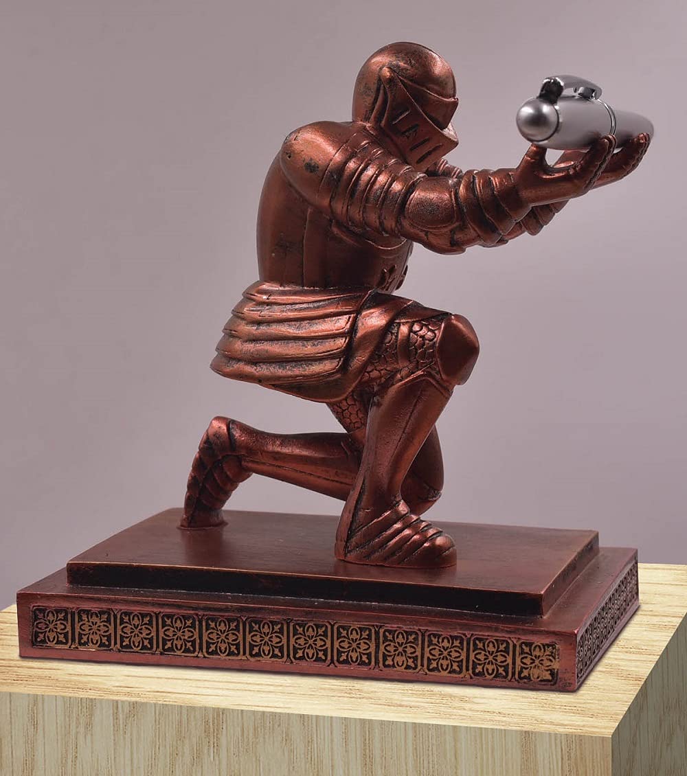 Ofiedx Executive Knight Pen Holder with a Pen Personalized Desk Accessories Decor Home Office Cool