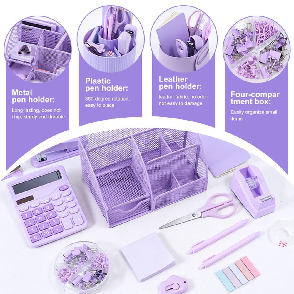 Gawsey Desk Organizers and Accessories with Desk Organizer 360° Rotating Pen Holder and Office