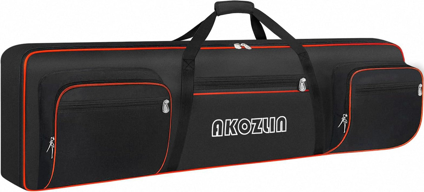 AKOZLIN 88 Key Keyboard Case, Soft Padded Keyboard Gig Bag, Piano Bag