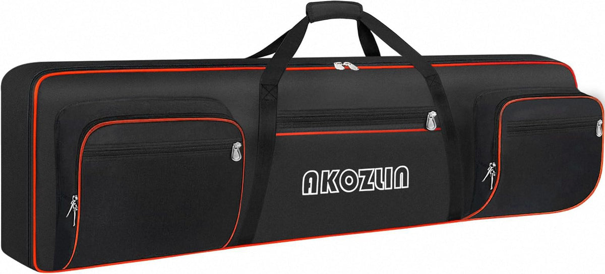 AKOZLIN 88 Key Keyboard Case, Soft Padded Keyboard Gig Bag, Piano Bag