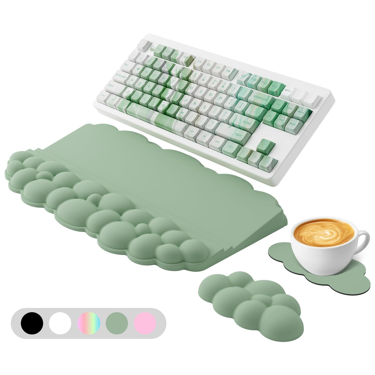 Wrist Rest with Keyboard Stand, Ergonomic Computer Wrist Support Pad
