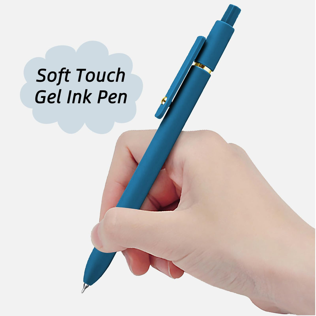 YOXMJDB Gel Pens, 12 Pcs 0.5mm Fine Point Smooth Writing Pens Cute Pens, High-End Series Black Ink