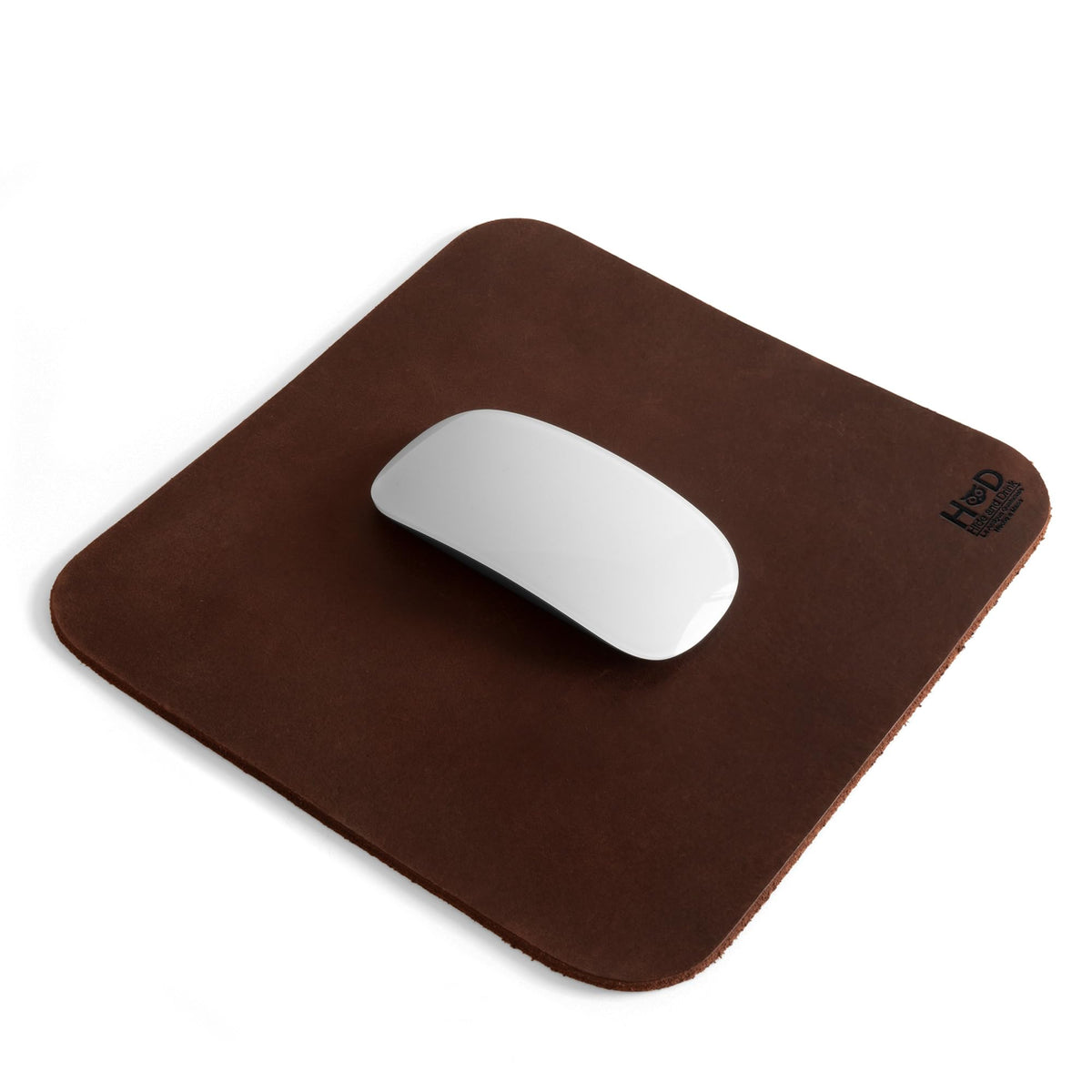 Hide & Drink Genuine Leather Mouse Pad, Anti Slip Leather Mousepad for Gaming, for Apple Magic