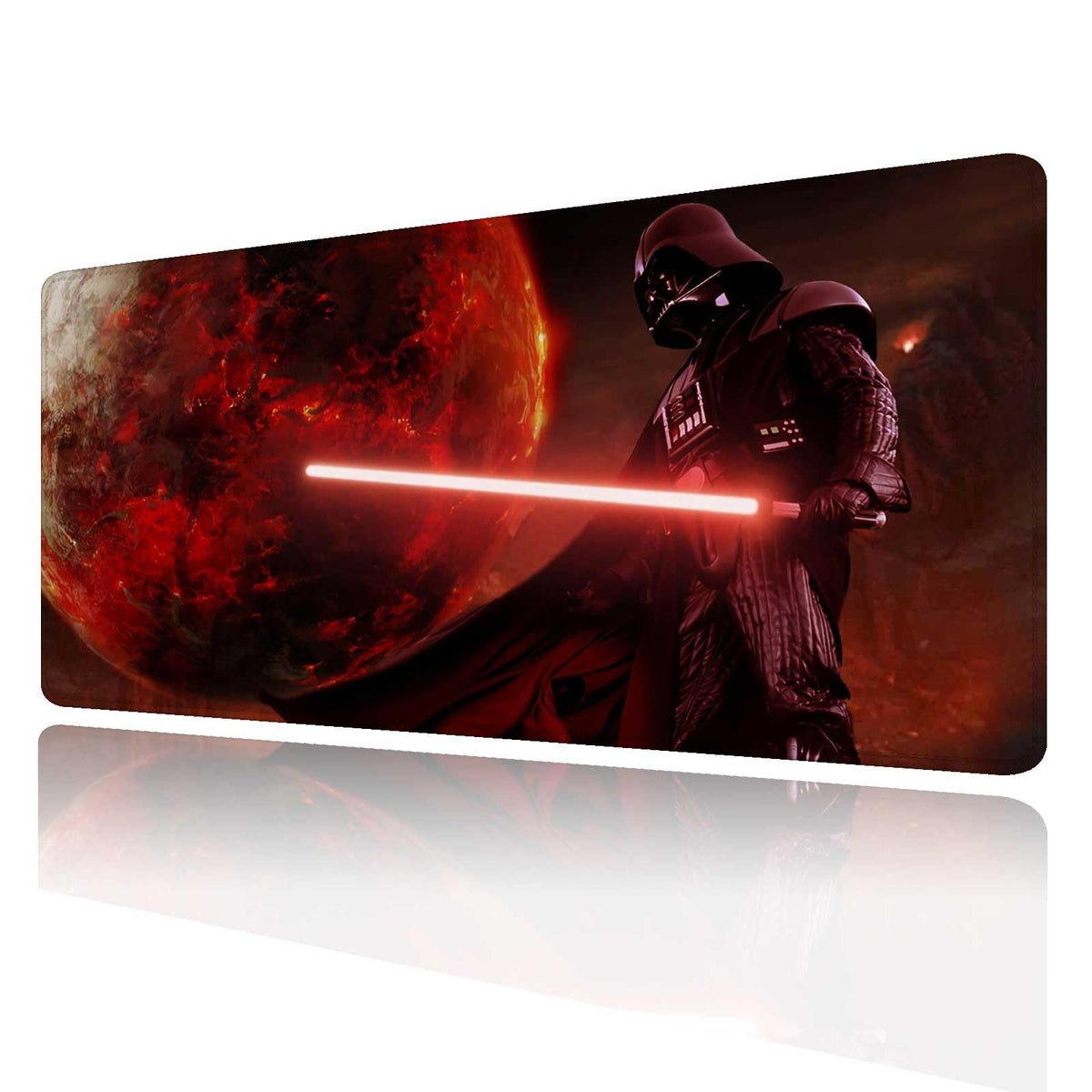 Large Gaming Mouse Pad Red Custom Mouse Pads,Mousepad with Anti-Slip Rubber Base and Stitched Edges
