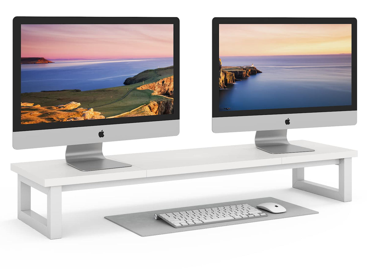 YAOHUOO Dual Monitor Stand Riser, 39Inch Large Monitor Stands for 2 Monitors, Computer Monitor