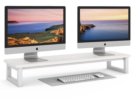 YAOHUOO Dual Monitor Stand Riser, 39Inch Large Monitor Stands for 2 Monitors, Computer Monitor