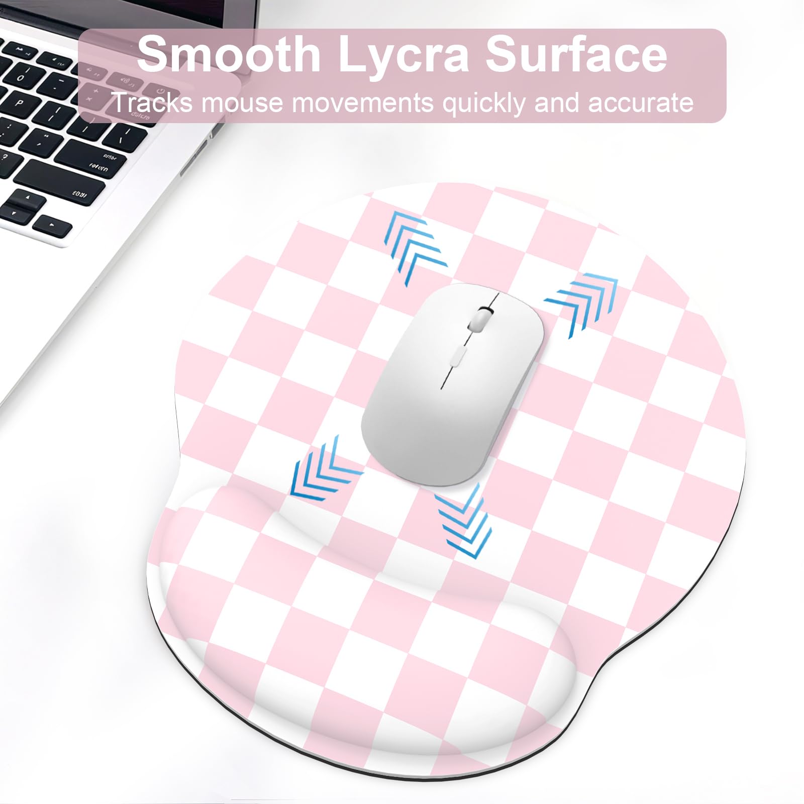 Ergonomic Mouse Pad with Wrist Rest and Keyboard Wrist Rest, Mousepad