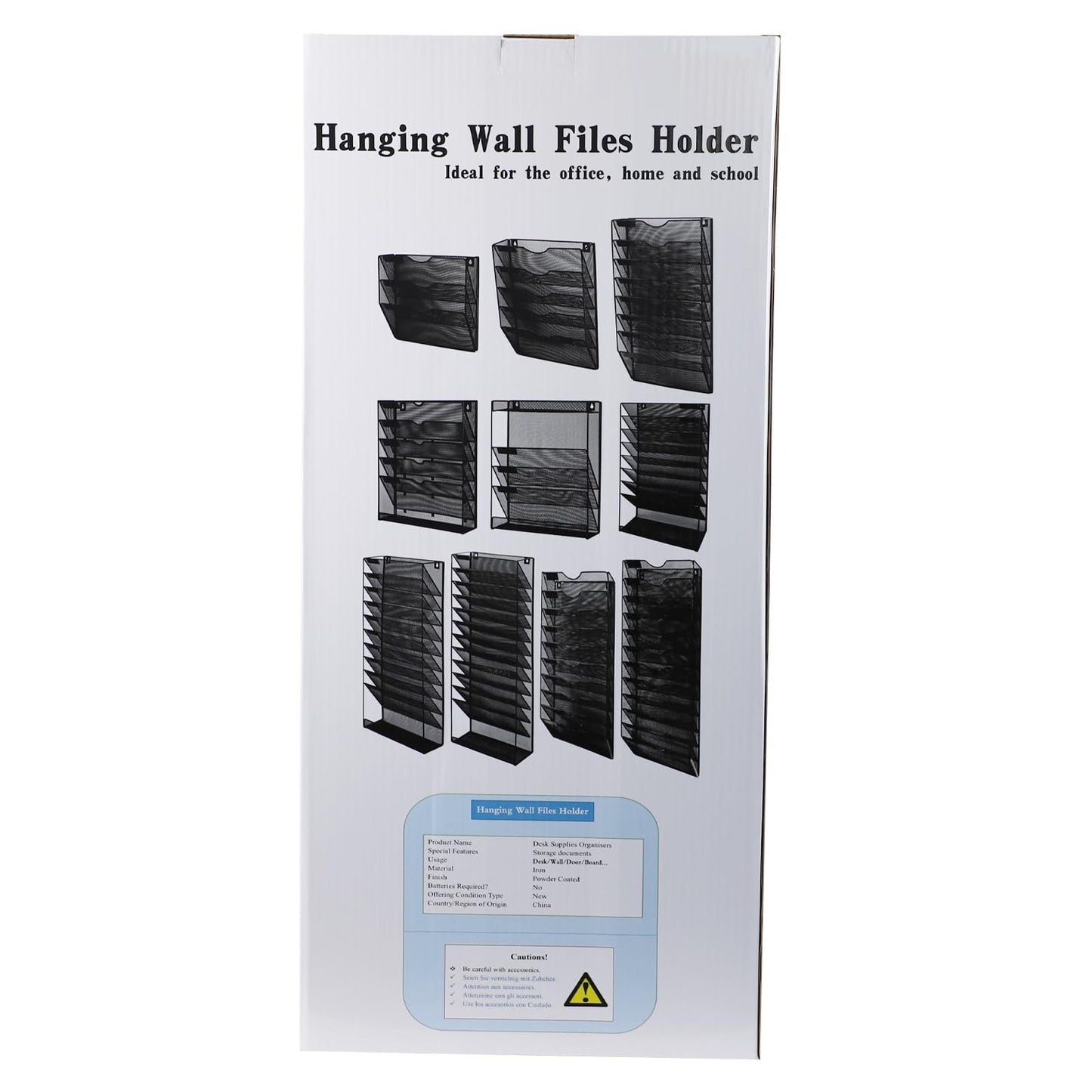 ideallife Wall Mounted File Organiser A7 Mesh in Hanging Wall File Holder Mail Organiser