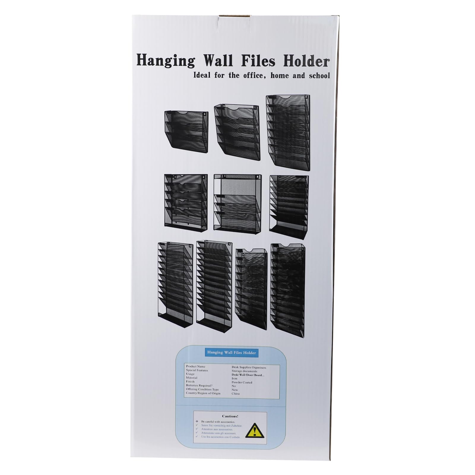 ideallife Wall Mounted File Organiser A7 Mesh in Hanging Wall File Holder Mail Organiser