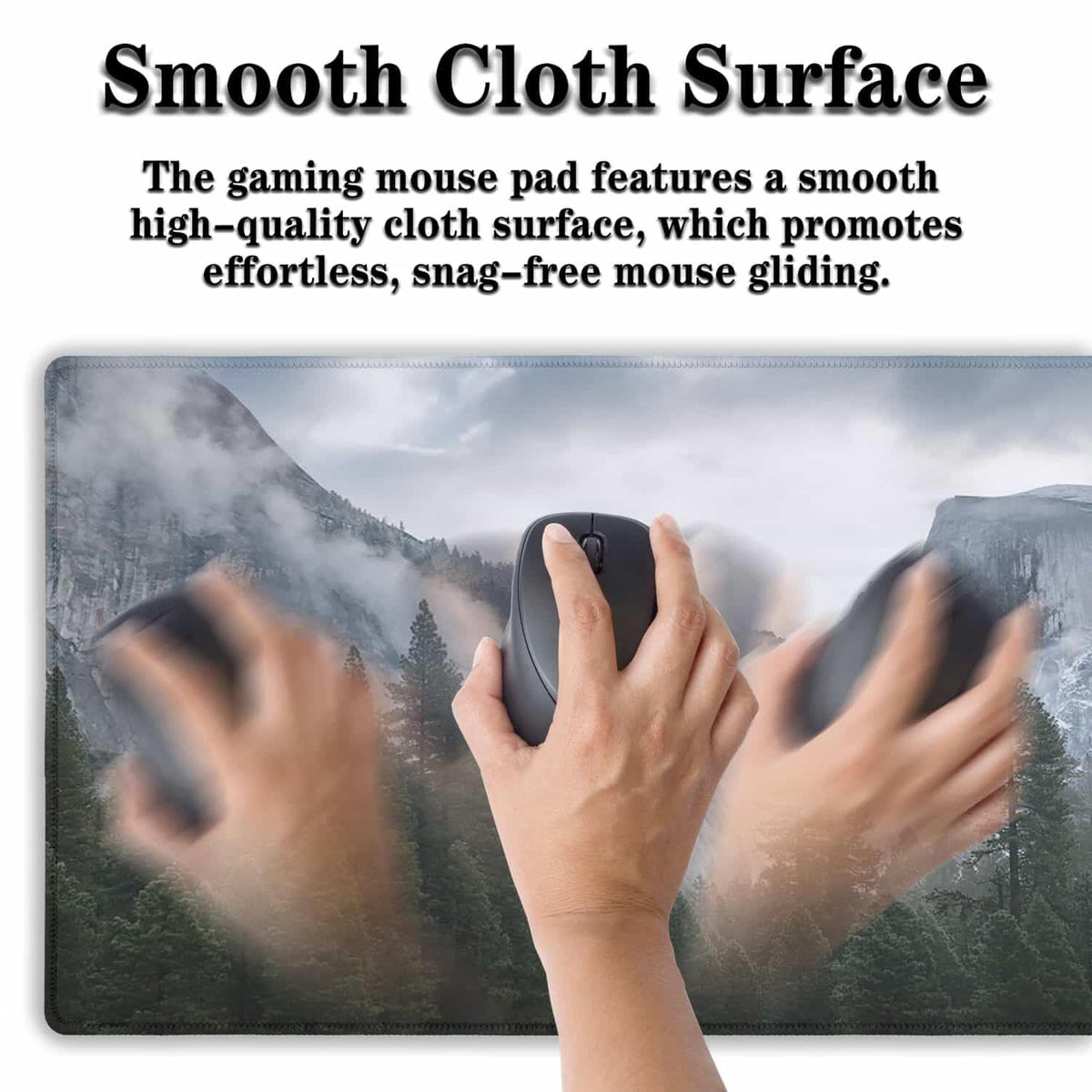 Samgula Gaming Mouse Pad - Green XXL Non-Slip Rubber Base 35.4" X 15.7" for Game Office, Park