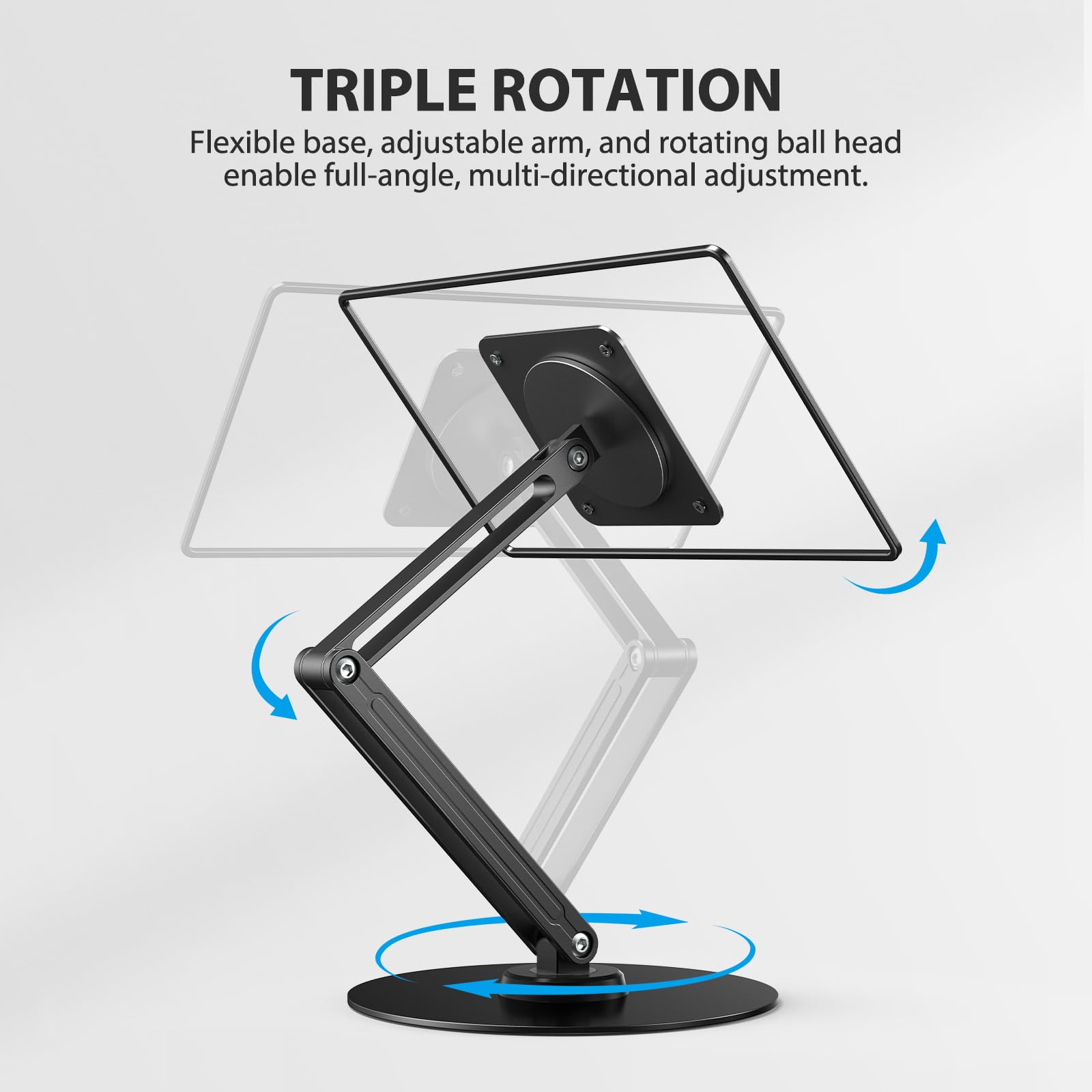 UPERFECT Magnetic VESA Stand, Adjustable Aluminum Arm for Portable Monitor