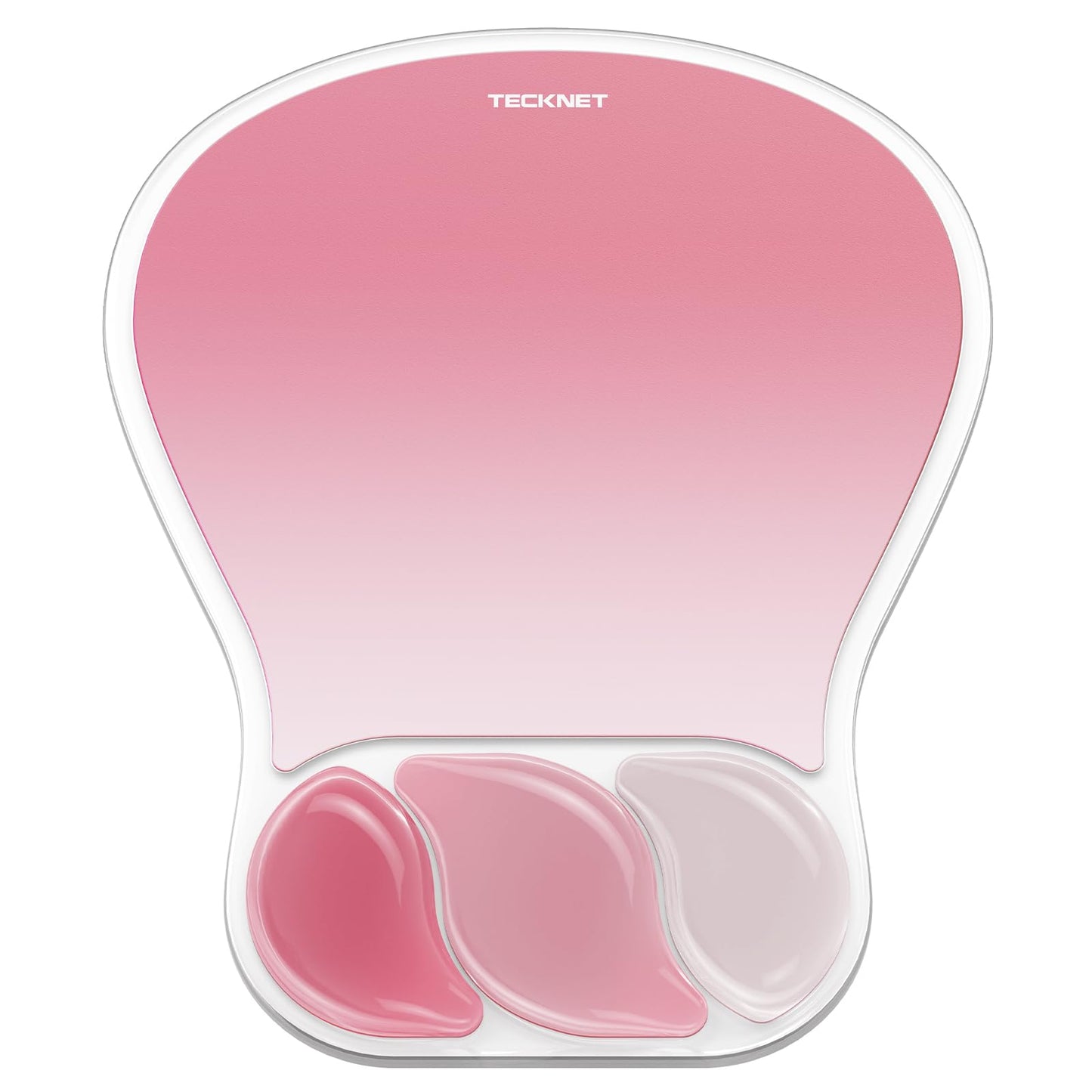 TECKNET Gel Ergonomic Mouse Pad, Mouse Pad with Wrist Rest, Pink