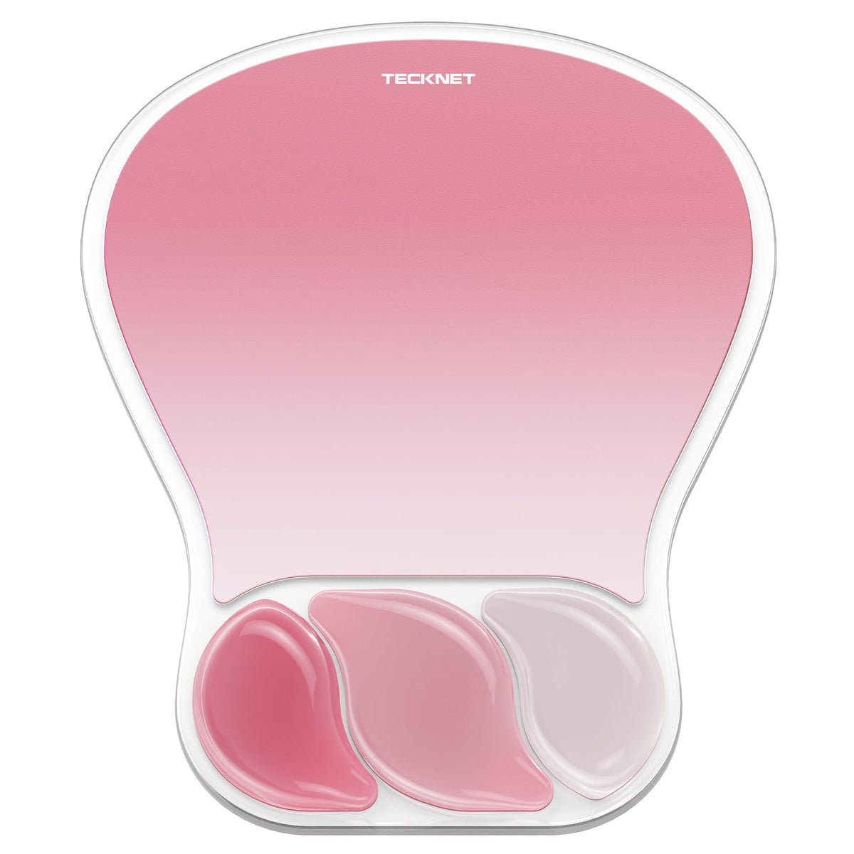 TECKNET Gel Ergonomic Mouse Pad, Mouse Pad with Wrist Rest, Pink